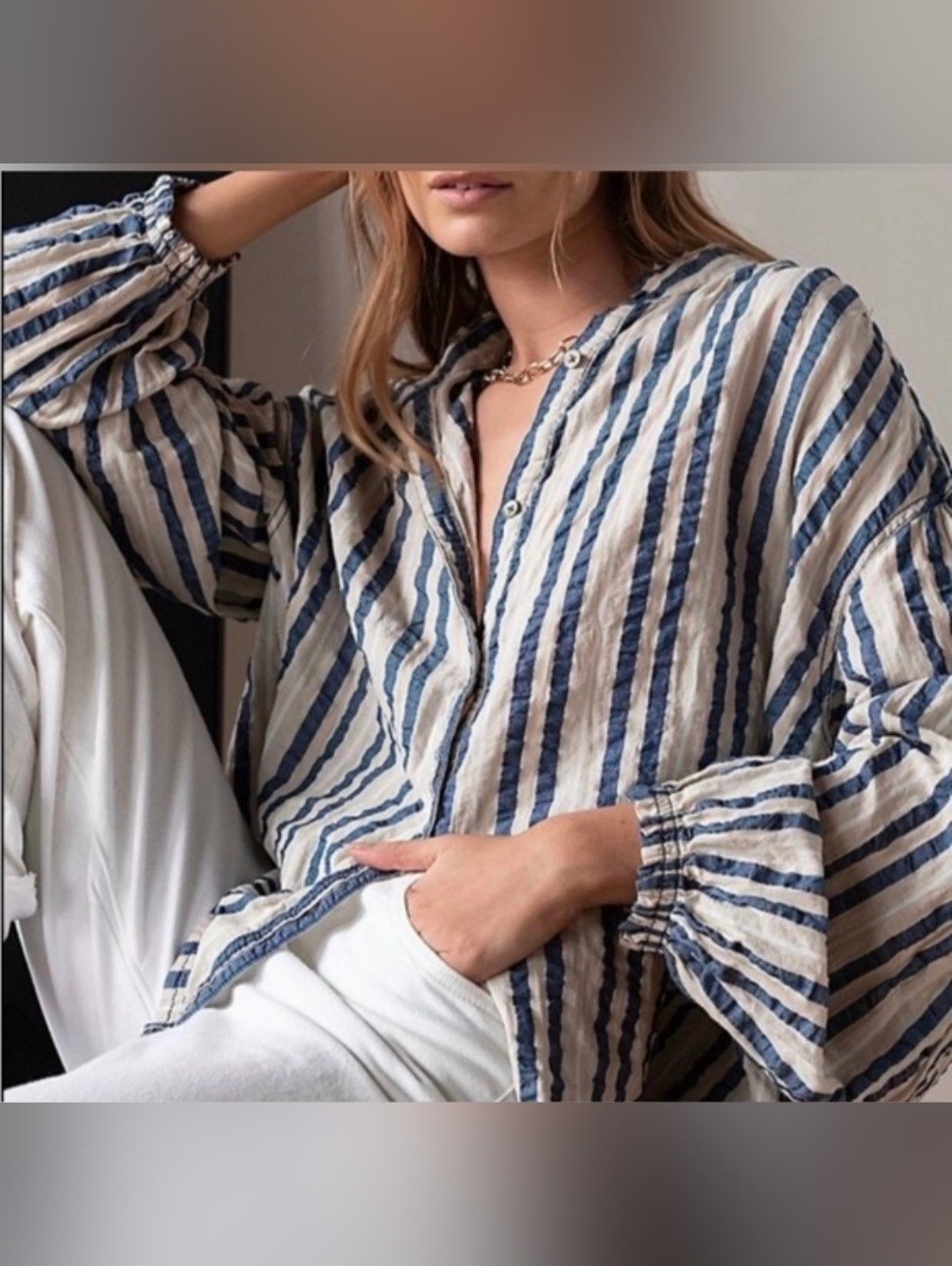 Free People, We The Free, Set Sail Top Size Small
